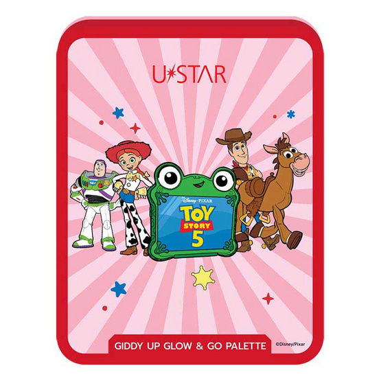 Ustar พาเลทตาและแก้ม Giddy Up Glow&Go Palette (Toy Story) 8 กรัม