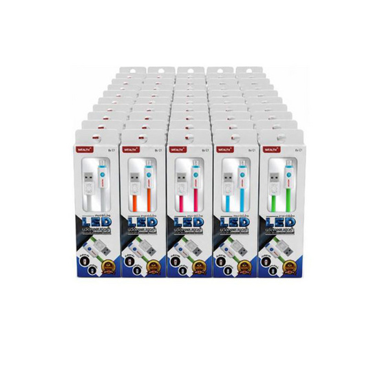 Wealth สายชาร์จ USB-A to Micro C1 (แพ็ก 50 ชิ้น)