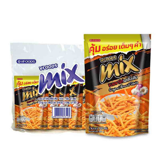 มิกซ์ ขนมขาไก่รสดั้งเดิม 100 กรัม ((แพ็ก 6 ชิ้น)