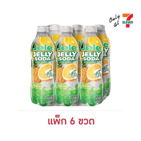 เจเล่เยลลี่โซดา ฟรุตตี้กรีน 300 กรัม แพ็ก 6 ขวด
