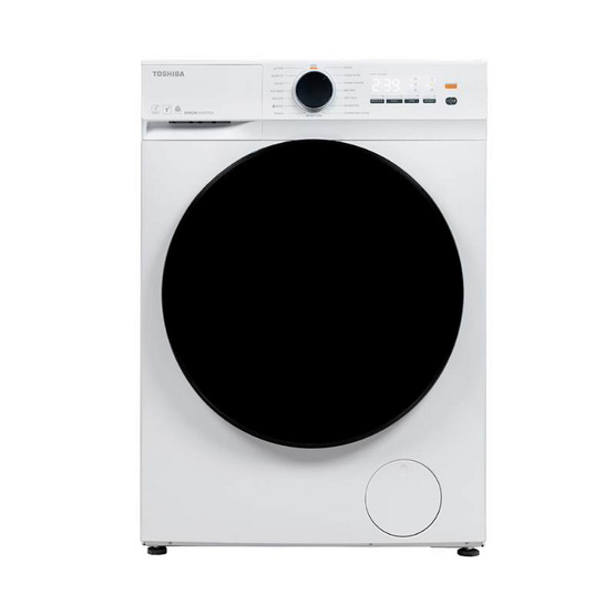 TOSHIBA เครื่องซักอบผ้าฝาหน้า ซัก 8.5 กก. อบ 6 กก. รุ่น TWD-T21BU95UWT(WW)