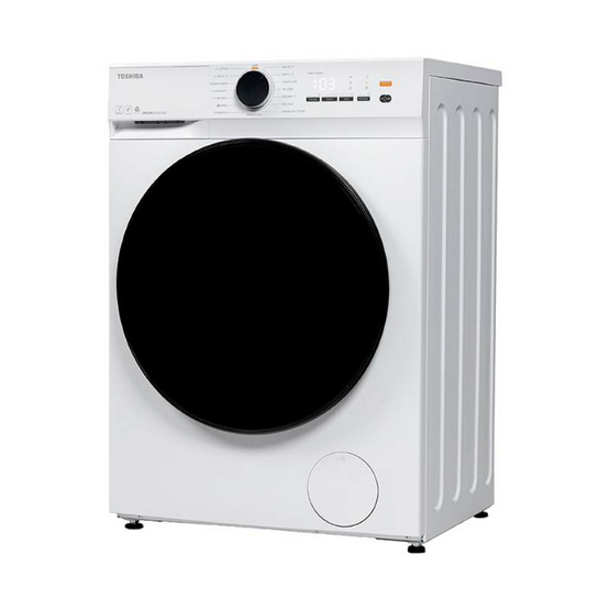 TOSHIBA เครื่องซักอบผ้าฝาหน้า ซัก 8.5 กก. อบ 6 กก. รุ่น TWD-T21BU95UWT(WW)