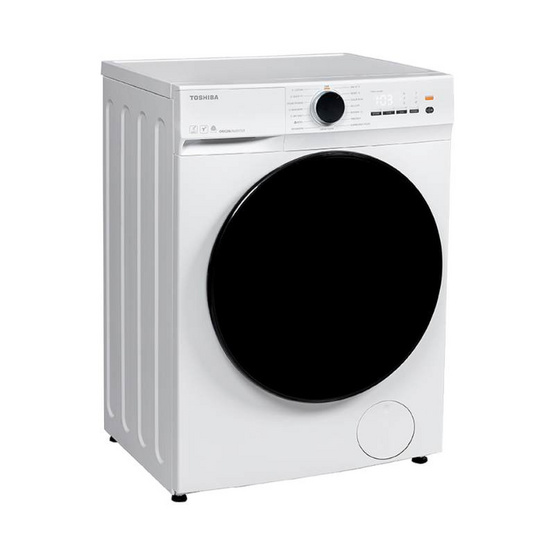 TOSHIBA เครื่องซักอบผ้าฝาหน้า ซัก 8.5 กก. อบ 6 กก. รุ่น TWD-T21BU95UWT(WW)