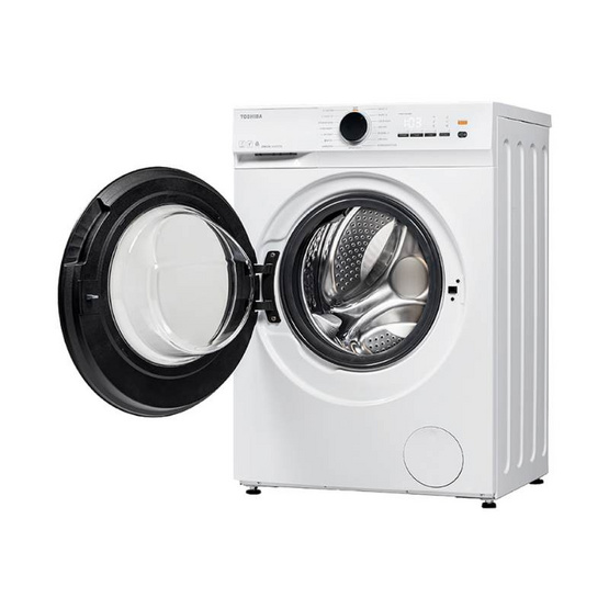 TOSHIBA เครื่องซักอบผ้าฝาหน้า ซัก 8.5 กก. อบ 6 กก. รุ่น TWD-T21BU95UWT(WW)