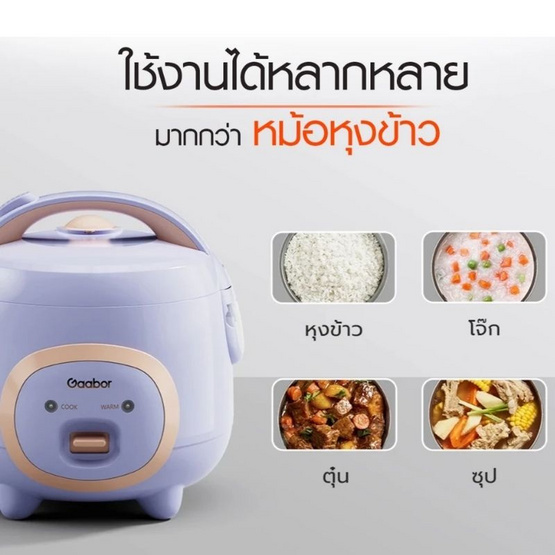 Gaabor หม้อหุงข้าว ขนาด 1 ลิตร รุ่น RC-25M01A