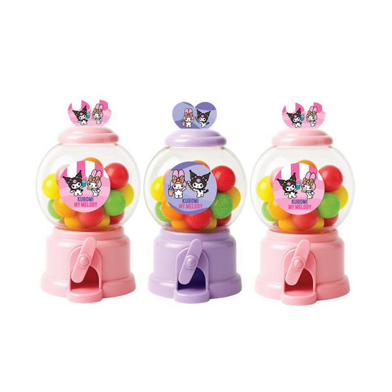 ทวินช็อก ช็อกโกแลตรสนม ตู้หมุนMelody&Kuromi คละแบบ 30 กรัม