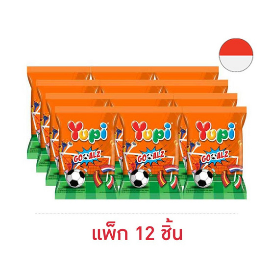 ยูปี้ กัมมี่โกลซ์กลิ่นผลไม้ 70 กรัม (แพ็ก 12 ชิ้น)