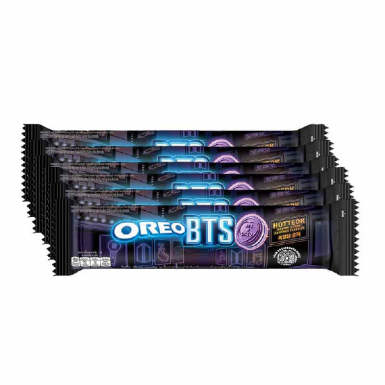 โอรีโอ แซนวิชคุกกี้สอดไส้ครีมรสฮอตต็อก BTS 105 กรัม (แพ็ก 6 ชิ้น)