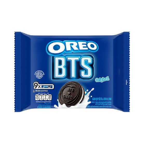 โอรีโอ แซนวิชคุกกี้สอดไส้ครีมรสวานิลลา BTS 236.25 กรัม