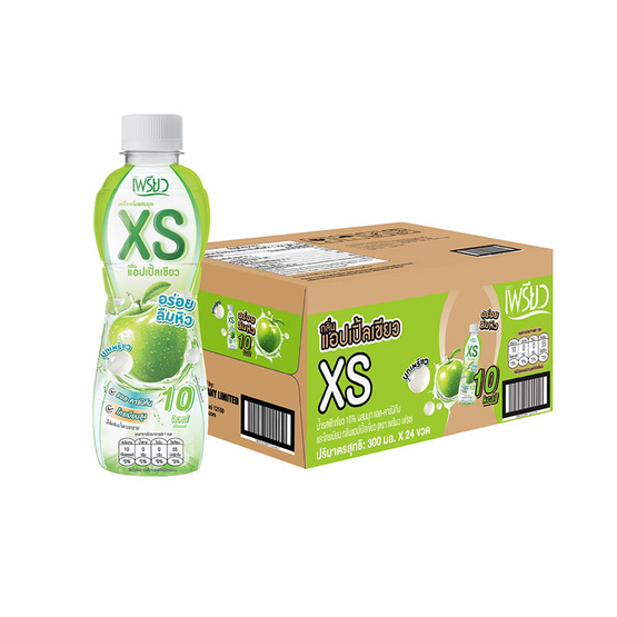 เพรียว XS แอปเปิ้ล 300 มล. ยกลัง 24 ขวด