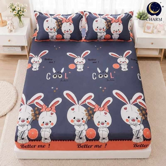 Charm ผ้าปูไม่รวมนวม Sweet Bunnies