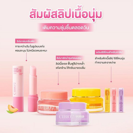 CIBIO'2 ลิปแคร์เซต lip sleeping mask chawy lip care set