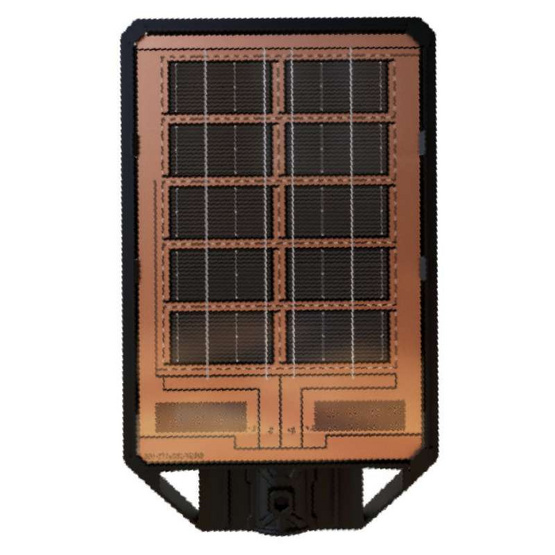 HI-TEK โคมไฟถนน โซล่า LED PHOENIX ชาร์จ 2 ด้าน แสงขาว