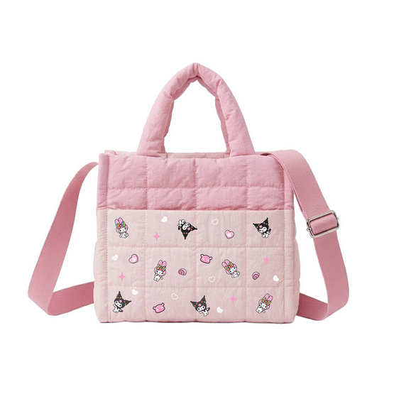 กระเป๋าสะพาย My Melody & Kuromi สีชมพู