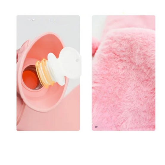 Abloom กระเป๋าน้ำร้อนพร้อมปลอกผ้าขนนิ่ม ขนาด 2000 ML