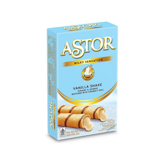 แอสตอร์ เวเฟอร์ไส้ครีมกลิ่นวานิลลา 40 กรัม (แพ็ก 6 ชิ้น)