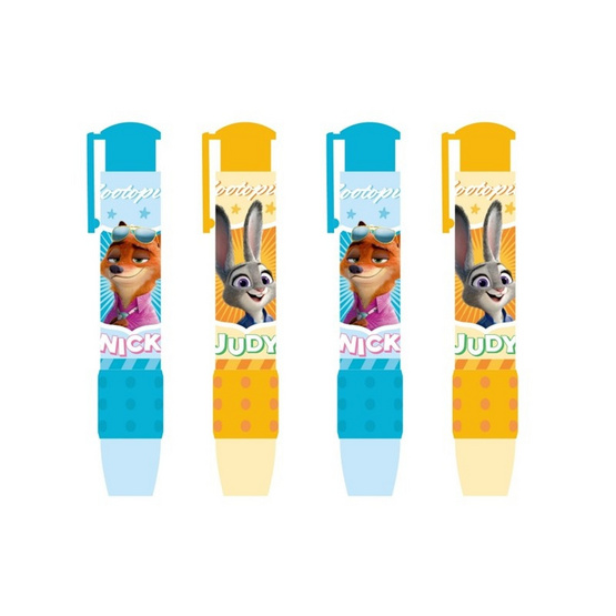 iiGEN ยางลบแท่งกด พร้อมรีฟิล Retractable Eraser Zootopia คละลาย (แพ็ก 4 ชิ้น)