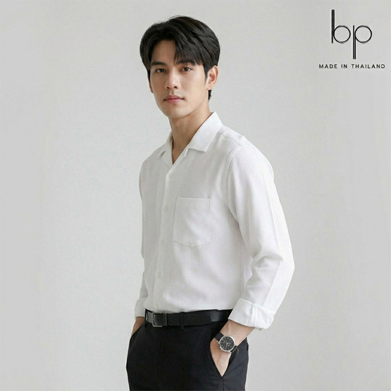 BP OFFICIAL เสื้อเชิ้ตเกาหลีแขนยาว