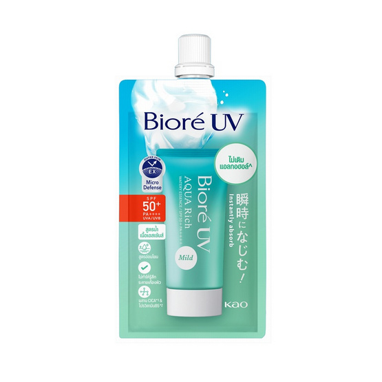 บิโอเร ยูวี อะควาริช วอเตอร์รี่ เอสเซ้นส์ มายด์ SPF50+ PA++++ 5.5 กรัม (แพ็ก 6 ซอง)