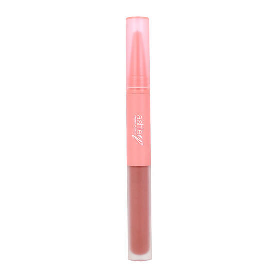 Ashley ลิปกลอส 2 In 1 Lip Liner & Lip Gloss 0.22 กรัม +1.8 กรัม