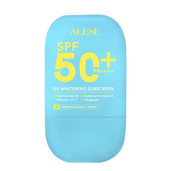 Alese ครีมกันแดด UV Whitening Sunscreen SPF 50+ PA++++ 40 กรัม