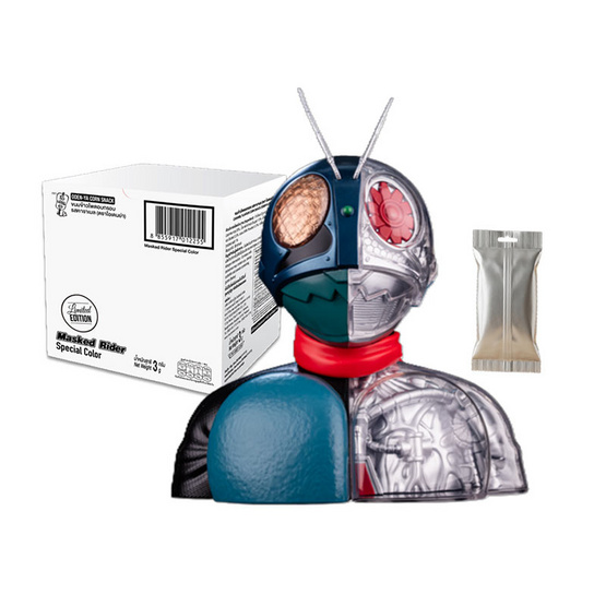 สั่งจอง โอเดนย่า ขนมข้าวโพดอบกรอบรสคาราเมล พร้อมโมเดล Masked Rider Special Colour 3 กรัม