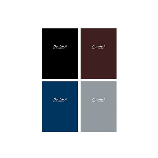 Double A สมุดบันทึก B5 70 แกรม 40 แผ่น Professional ปกคละสี (แพ็ก 4 เล่ม)