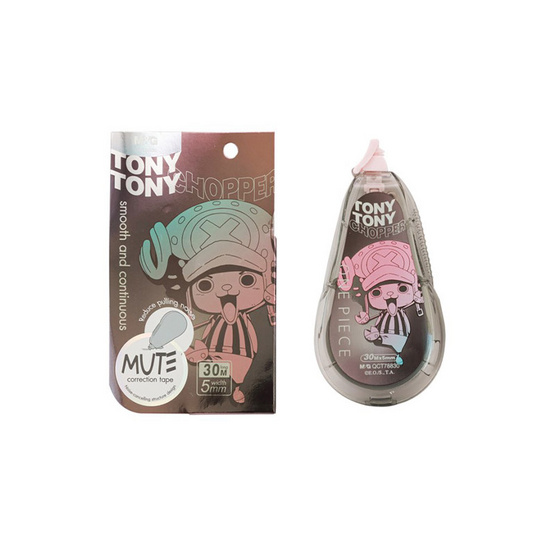 M&G เทปลบคำผิด 30M. X 5MM. คละลาย One Piece (แพ็ก 3 ชิ้น)