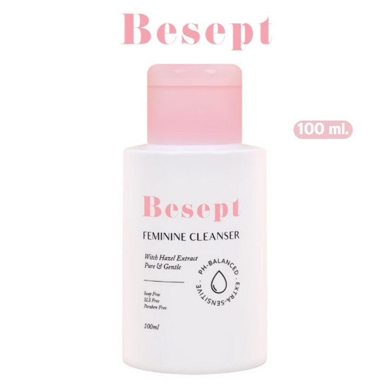 Besept ผลิตภัณฑ์ทําความสะอาดจุดซ่อนเร้น Feminine Cleanser 100 ml.