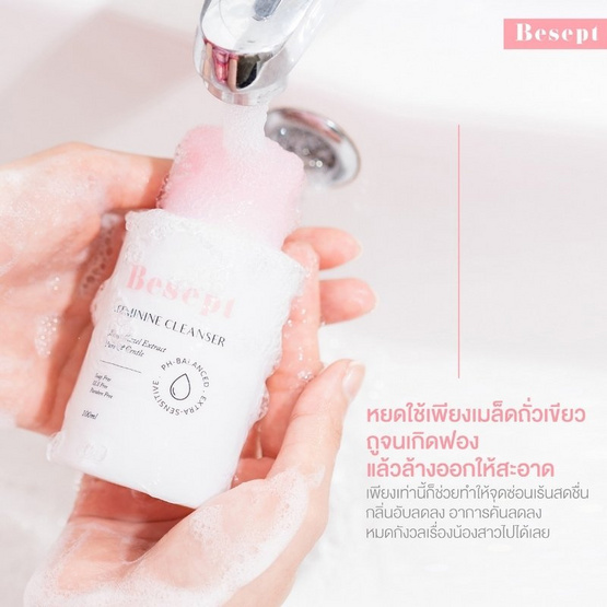 Besept ผลิตภัณฑ์ทําความสะอาดจุดซ่อนเร้น Feminine Cleanser 100 ml.
