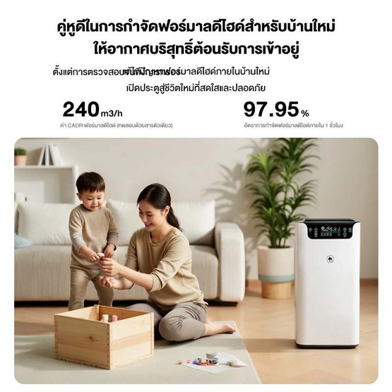 Camel เครื่องฟอกอากาศ 50 ตร.ม. รุ่น D229-K (JHQ001)