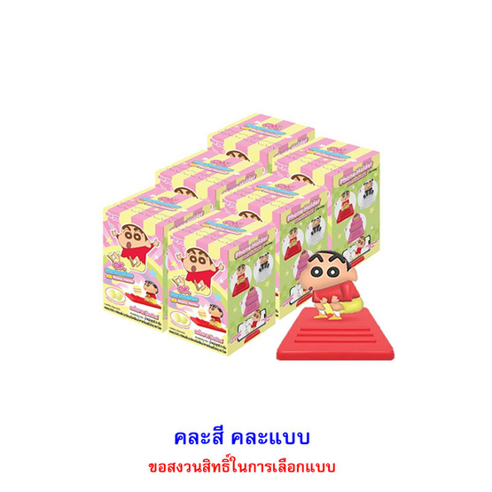โอเค มาร์ชแมลโลชินจังแท่นวางโทรศัพท์ คละแบบ 8 กรัม (แพ็ก 6 ชิ้น)