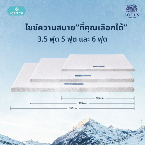 LOTUS ท็อปเปอร์ยางพารา รุ่น Regis I
