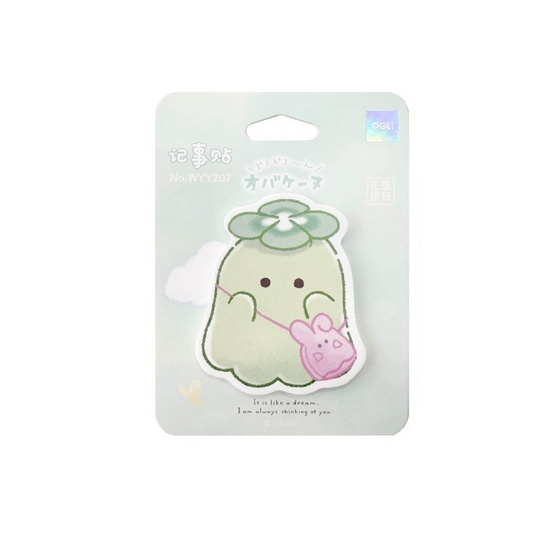 Deli x Obakenu กระดาษโน้ต 30แผ่น 80gsm No.YY207 คละลาย (แพ็ก 6 ชุด)
