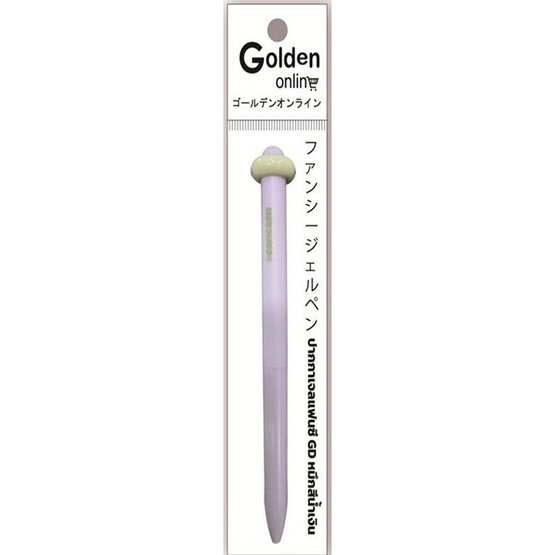 Golden ปากกาเจลแฟนซี 0.5 มม. Ring Push Pen คละลาย (แพ็ก 4 ด้าม)