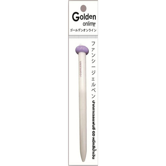 Golden ปากกาเจลแฟนซี 0.5 มม. Ring Push Pen คละลาย (แพ็ก 4 ด้าม)