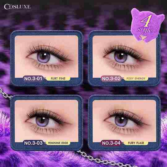 Cosluxe ขนตาปลอมมีกาวในตัว Winky Eyes Bubble Gum Eyelashes Fierce Style (36 ช่อ)