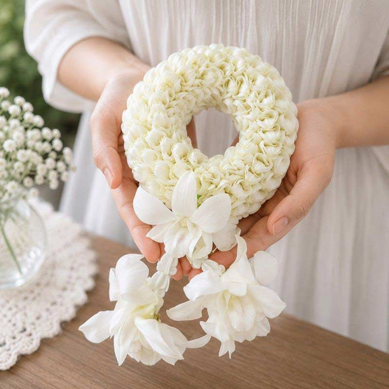 BangkokFlower พวงมาลัยกล้วยไม้สดรักแม่ แบบที่ 2