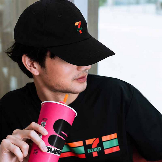หมวกแก๊ป Collection 7-Eleven สีดำ