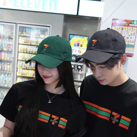 หมวกแก๊ป Collection 7-Eleven สีดำ
