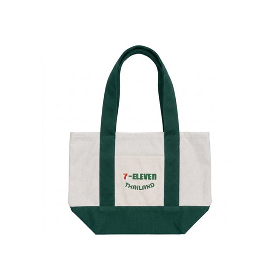 กระเป๋าผ้าแคนวาส Collection 7-Eleven ขนาดเล็ก สีเขียว