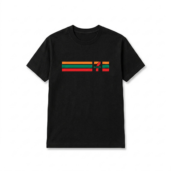 เสื้อยืด Collection 7-Eleven ULTRA COOl (Mynds) สีดำ