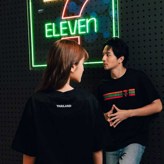 เสื้อยืด Collection 7-Eleven ULTRA COOl (Mynds) สีดำ