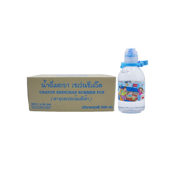เซเว่นซีเล็คชินจังV2 ฟ้า 300 มล. ยกลัง 24 ขวด