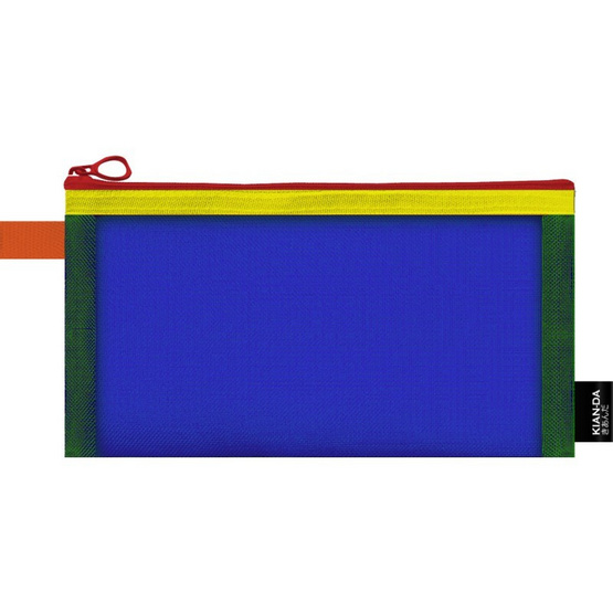 KIAN-DA กระเป๋า Nylon Zipper Pouch คละสี (แพ็ก 4 ชิ้น)