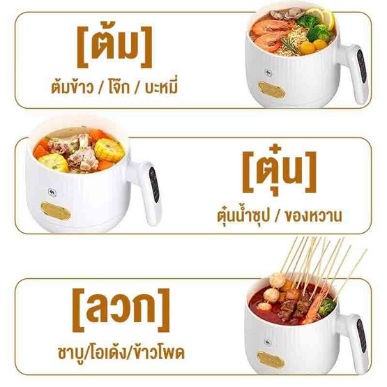 Camel หม้อหุงข้าวอัจฉริยะ มินิ ขนาด 1.5 ลิตร รุ่น D159-INFB