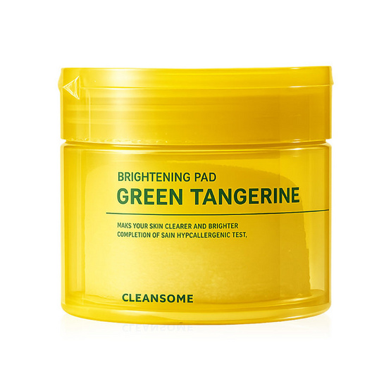 Cleansome โทนเนอร์แพด green tangerine brightening pad 50แผ่น