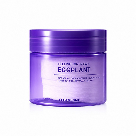 Cleansome โทนเนอร์แพด eggplant peeling toner pad 50แผ่น
