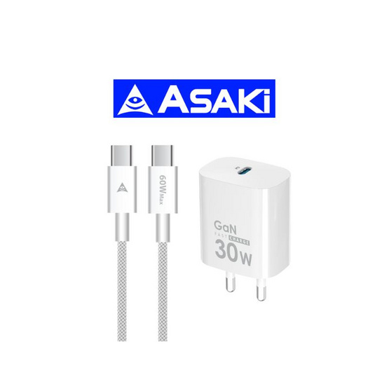 Asaki ชุดชาร์จ Type-C to C  รุ่น A-2283