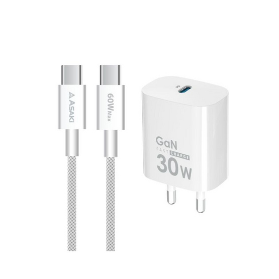 Asaki ชุดชาร์จ Type-C to C  รุ่น A-2283